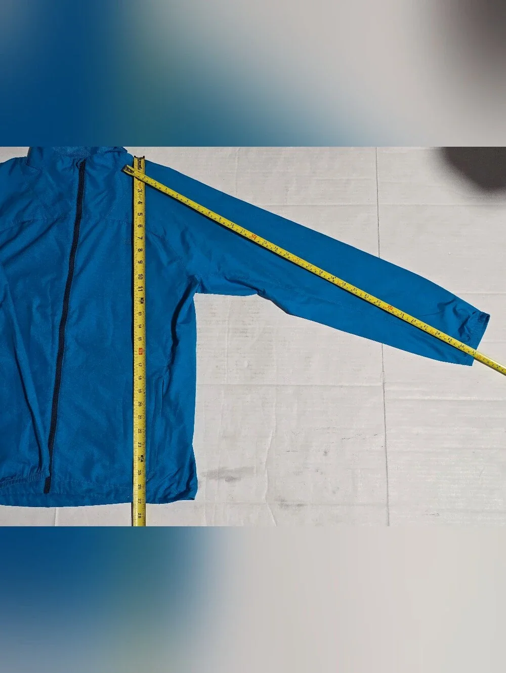 The North Face Mens Blue Full Zip Windbreaker Jacket Size Medium